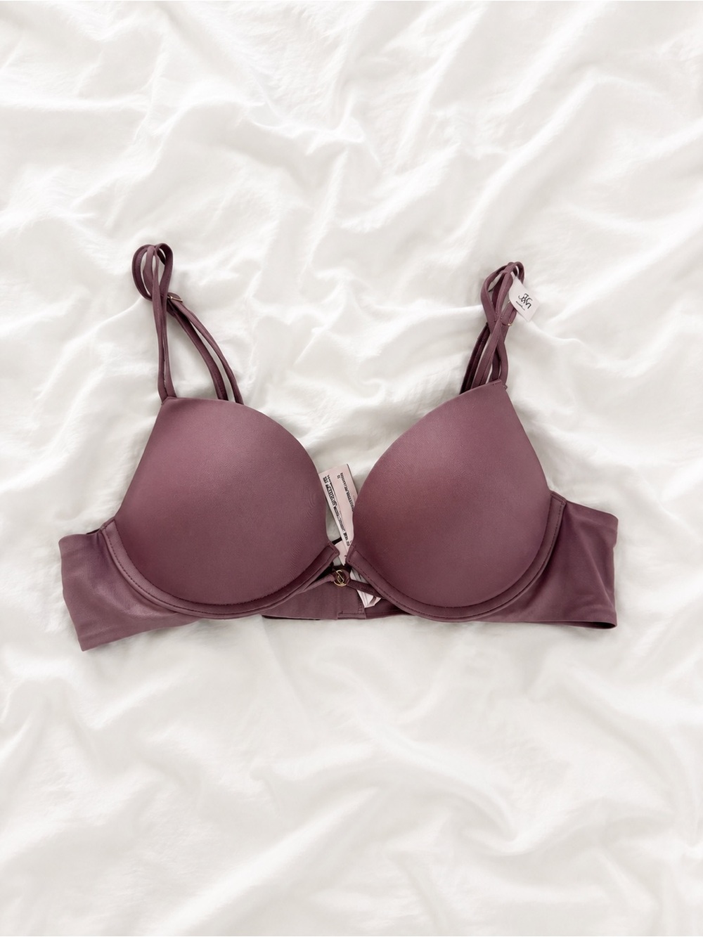 Victoria's Secret Mauve Lined T-Shirt Bra with Double Straps